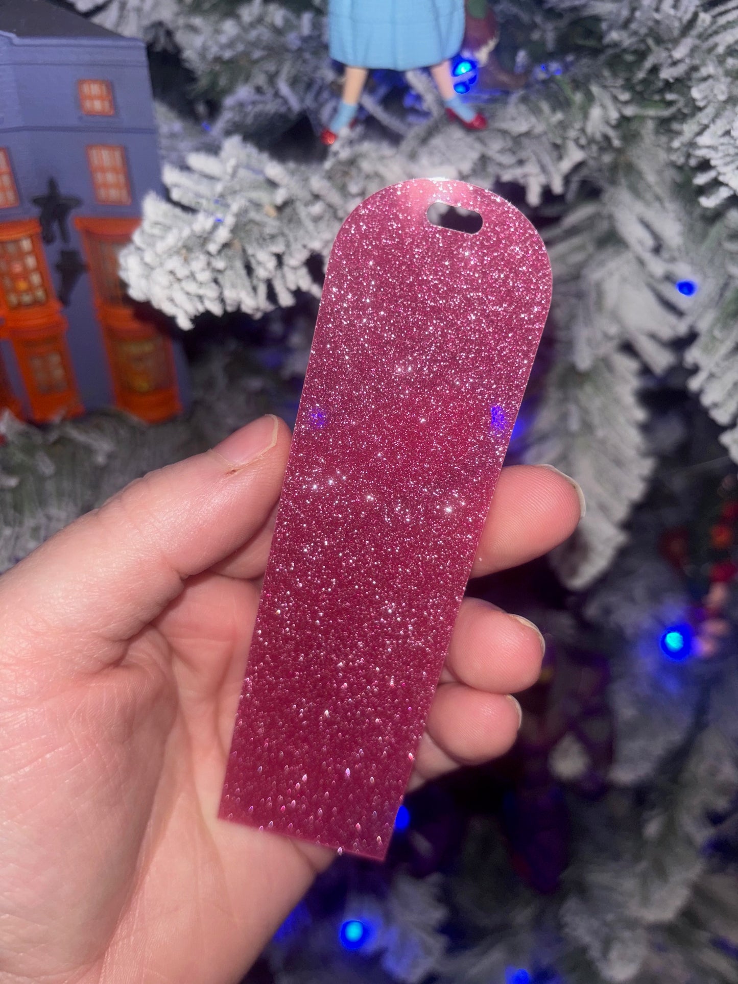 Pink Glitter Bookmark