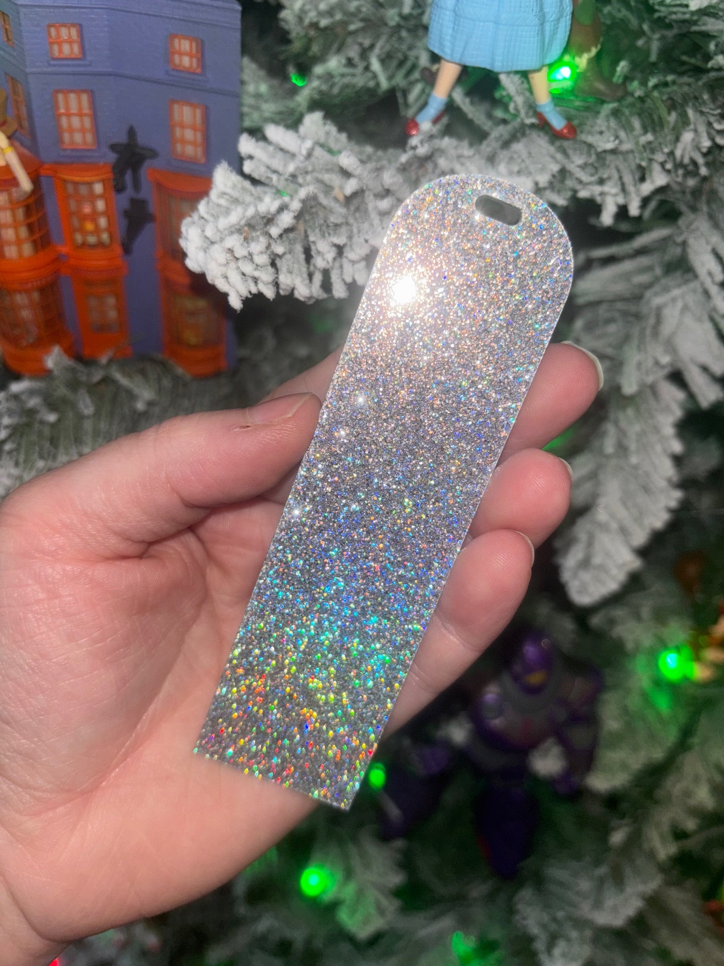 Holographic Glitter Bookmark