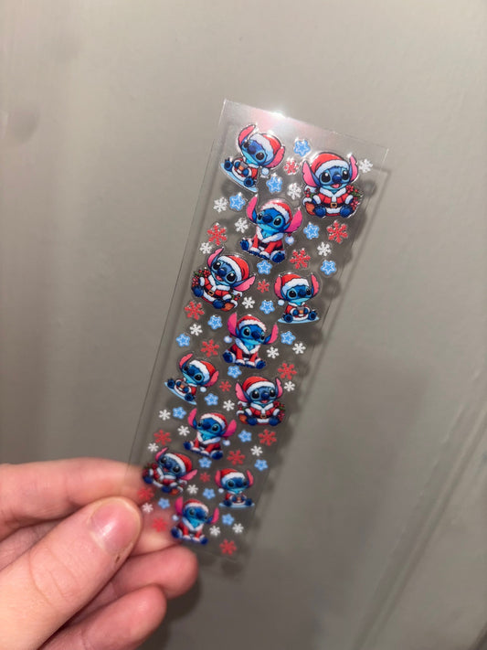 Blue Dog Christmas Pen Wrap 3