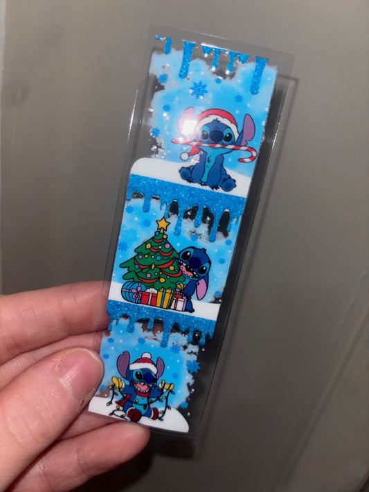 Blue Dog Christmas Pen Wrap 1