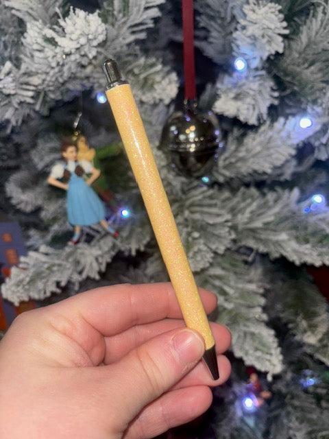 Tan Glitter Pen