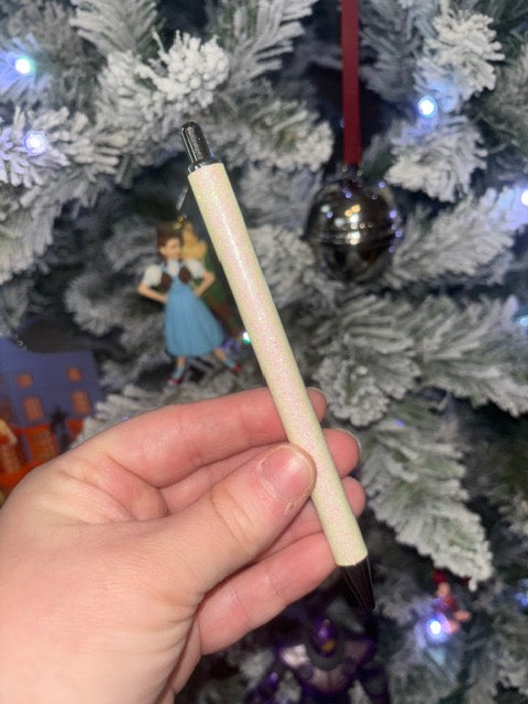 White Glitter Pen