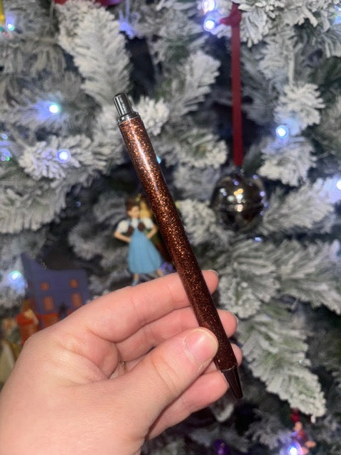 Brown Glitter Pen