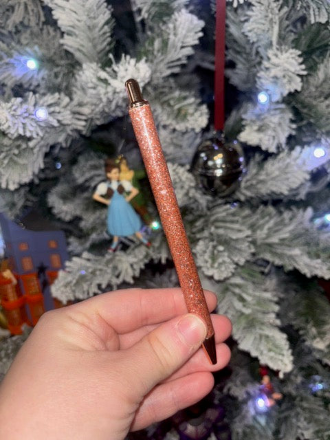 Rose Gold Glitter Pen