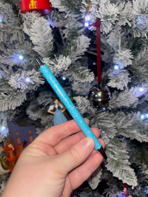 Baby Blue Glitter Pen