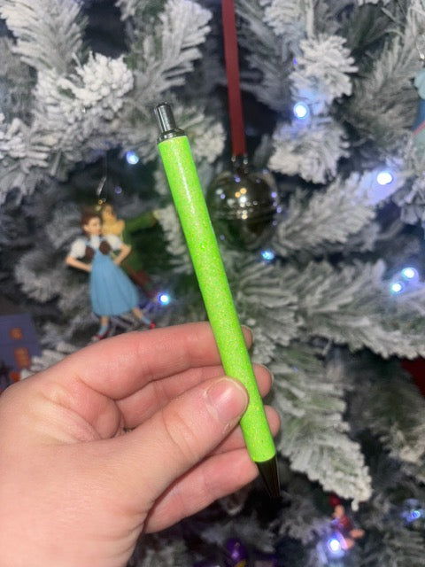 Bright Green Glitter Pen
