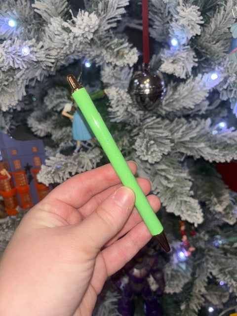 Green Glitter Pen