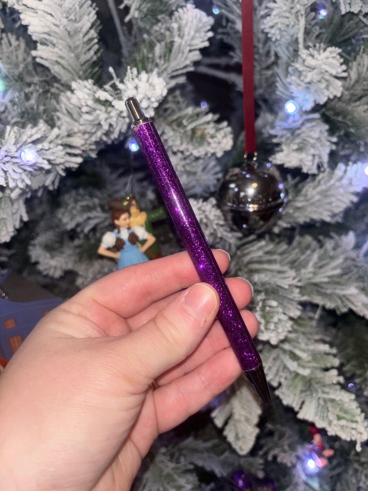 Dark Purple Glitter Pen