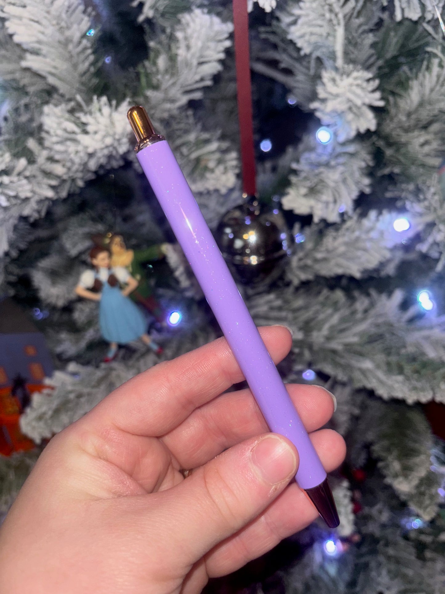 Purple Glitter Pen