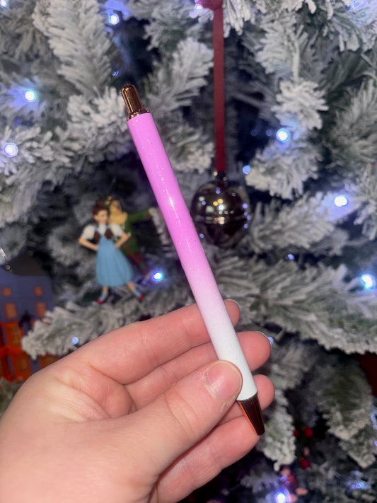 Purple Ombre Glitter Pen 2