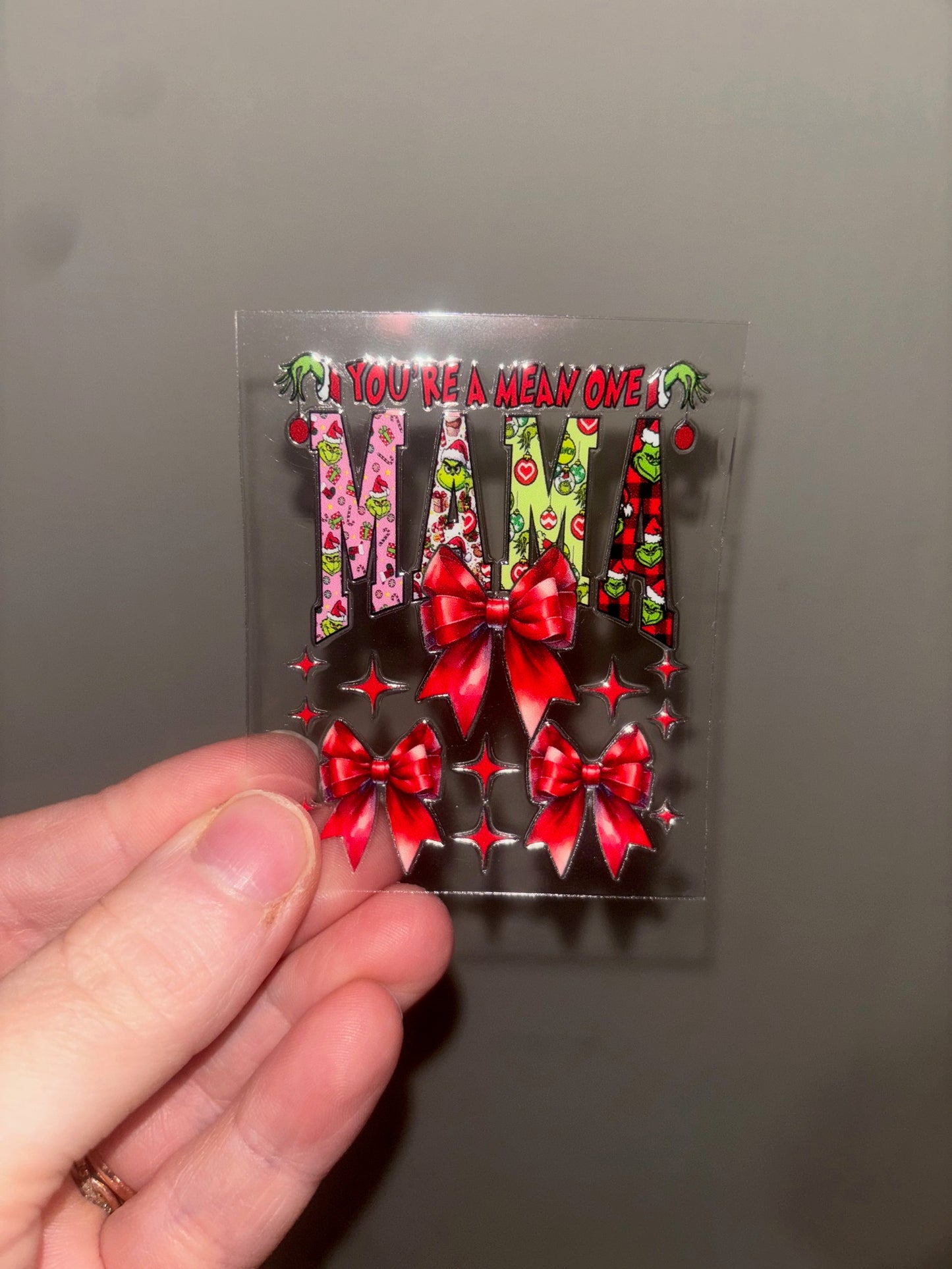 Christmas Mama Spray Decal