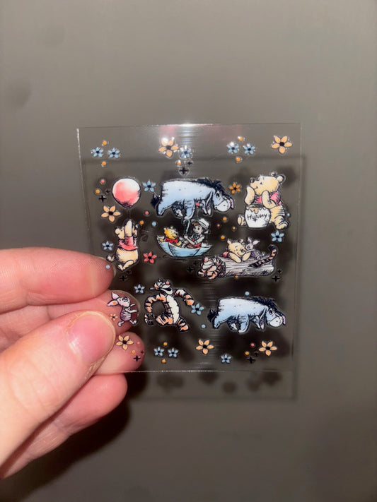 Bear and Friends Spray Decal